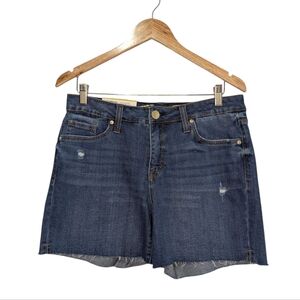 Short En Jean Seven 7 Taille 4 - Bleu Floral Cachemire Effet Vieilli - Coupe Week-end
